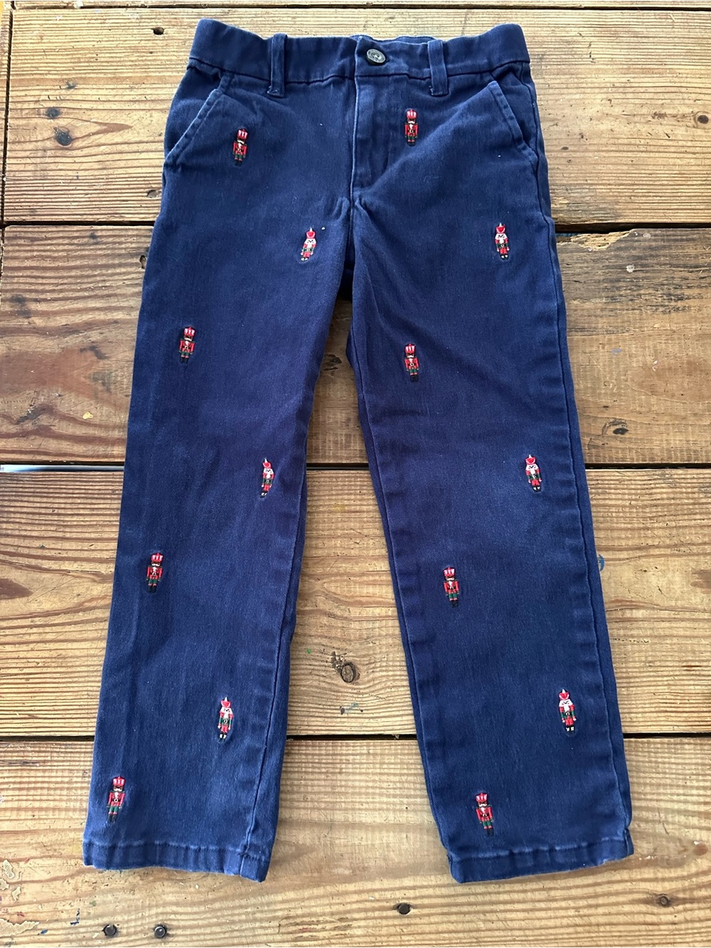 Janie and Jack boys pants Nutcracker Christmas blue festive holiday pictures